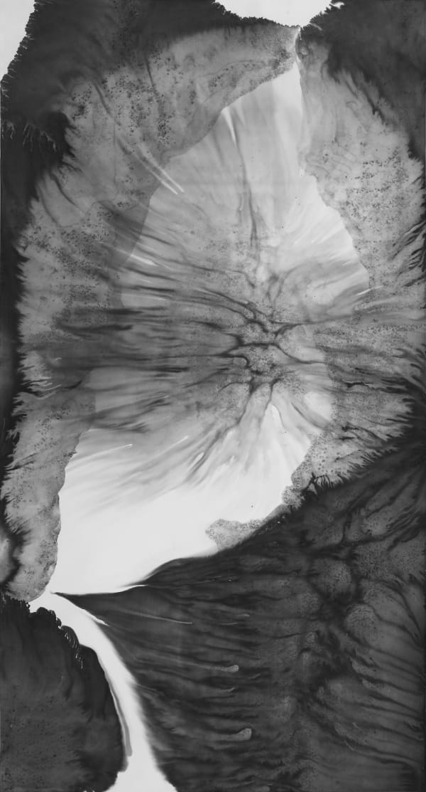 BINGYI 冰逸 溪山万花-4 Streams and Mountains, Myriad Flowers No.4, 2021-2022 Ink on paper 纸本水墨 178 x 96 cm